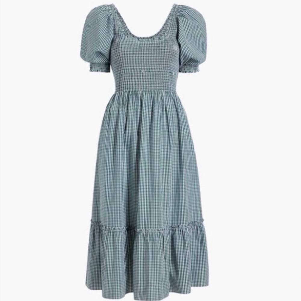 Hill House Louisa Green Gingham Dress
